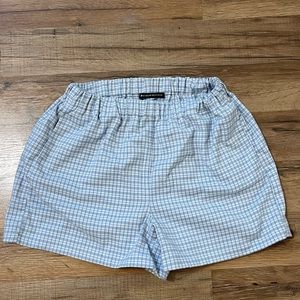 Brandy blue and white plaid Logan short